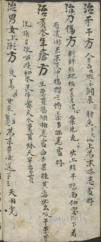 中医古籍《使用杂方本》