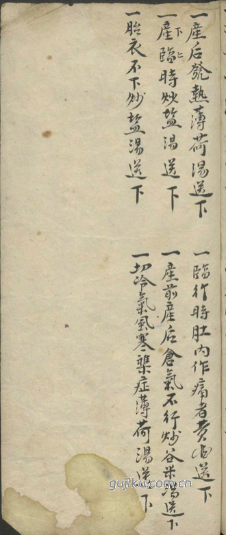 中医古籍《使用杂方本》