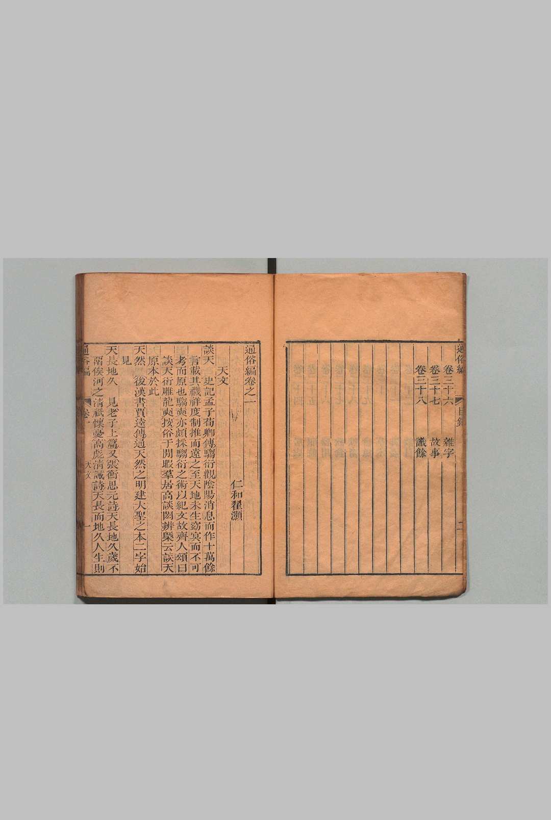 通俗编 38卷 翟灝(清), 无不宜斋