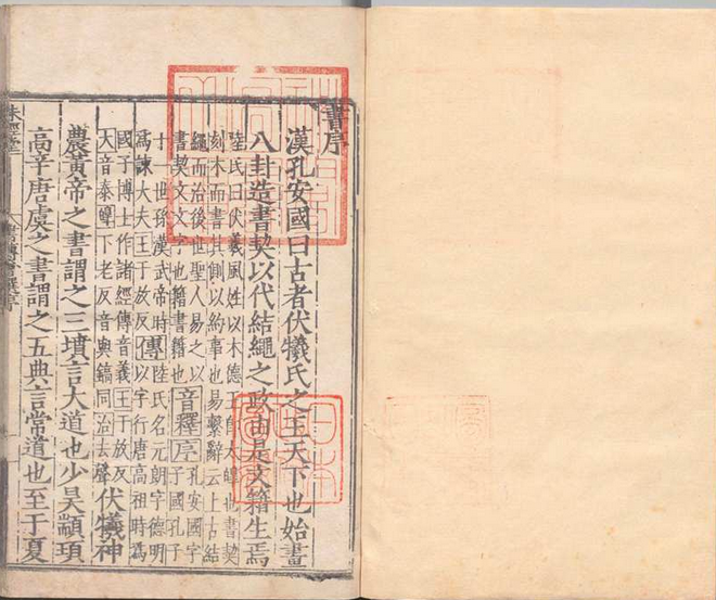 书传会选 ６卷 刘三吾 ,明嘉靖间 , 味经堂